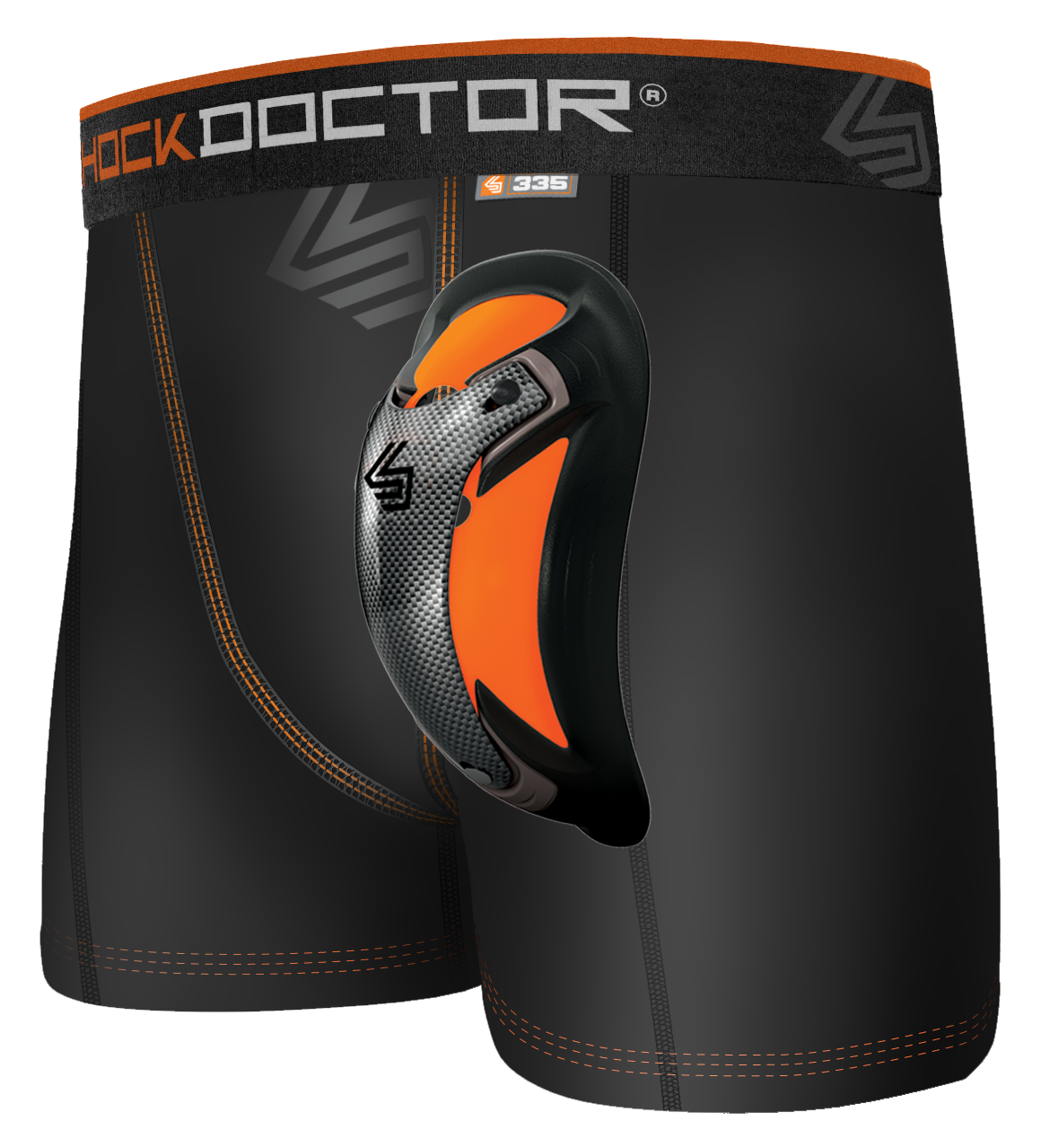 Shock Doctor Men's Ultra Pro Boxer Compression Short w/Ultra Cup - BLACK